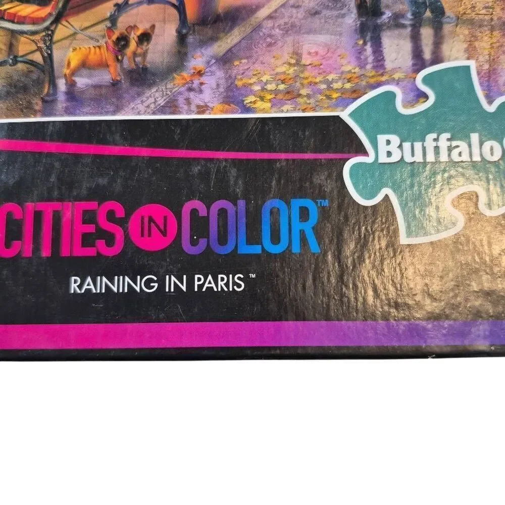 Buffalo Games - Cities in Color - Raining in Paris - 750 Piece Jigsaw Puzzle NEW